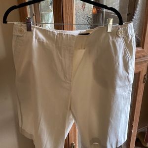 Talbots brand, size 18 cream color shorts